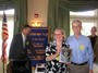 Carole and Gary Francis receive the Rookie Rotarians of the Year Award